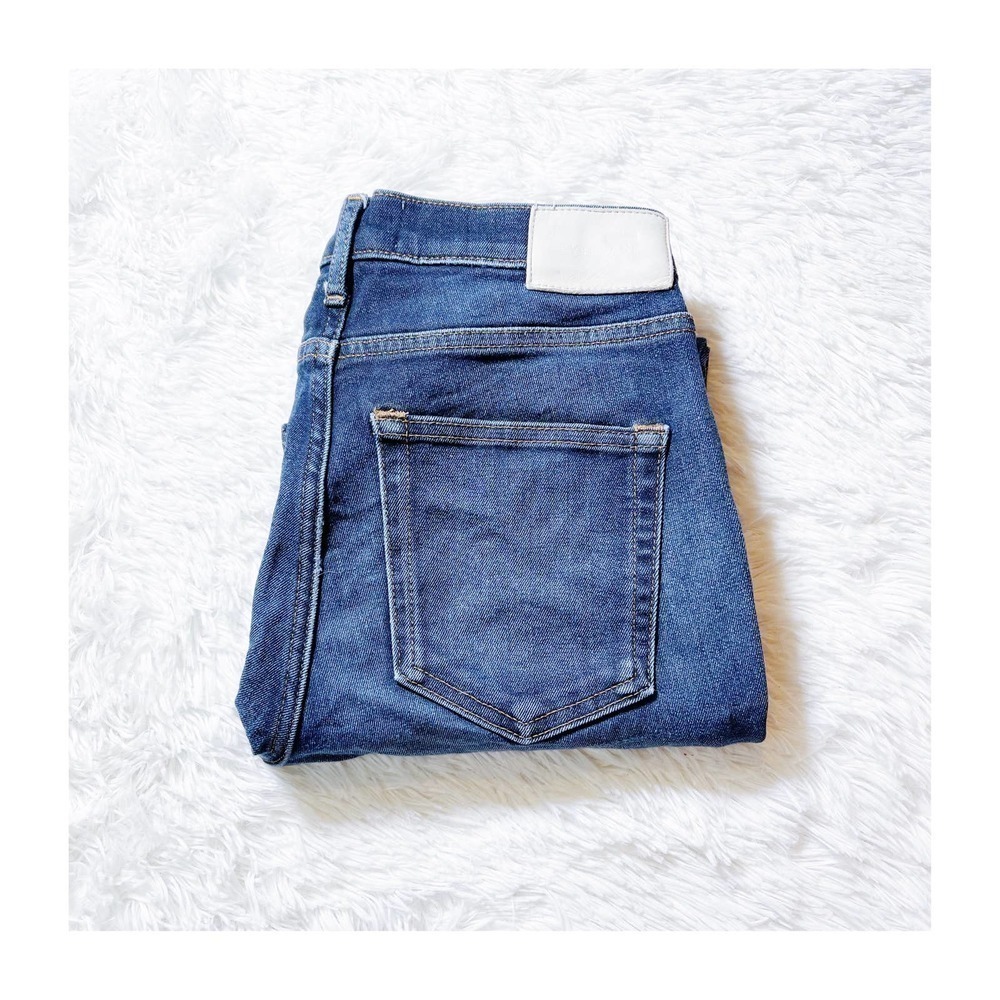 Everlane the Midrise Blue Skinny Jeans 26 Ankle